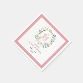 Serviette En Papier Baby shower Boho Vintage (Coin)