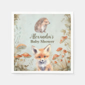 Serviette En Papier Baby shower Boho Woodland (Devant)