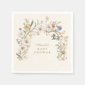 Serviette En Papier Baby shower Boho Woodland Fern (Devant)