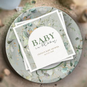 Serviette En Papier Baby shower Botanique de l'arc Eucalyptus