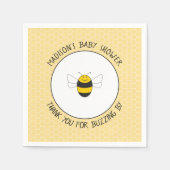 Serviette En Papier Baby shower Bumblebee (Devant)