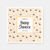 Serviette En Papier Baby shower Bumblebee (Devant)