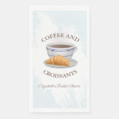 Serviette En Papier Baby Shower Café et Croissants (Devant)