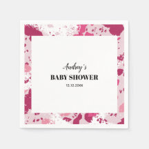 Baby shower Camo rose