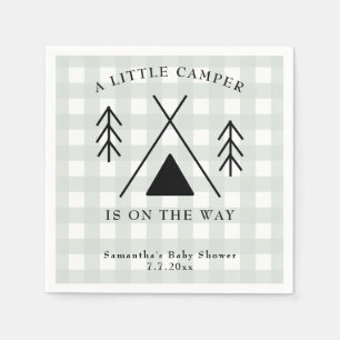 Serviette En Papier Baby shower camping