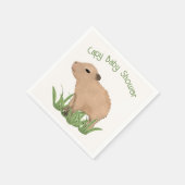 Serviette En Papier Baby shower Capy Capy Capy Cute Personnalisé Capyb (Coin)