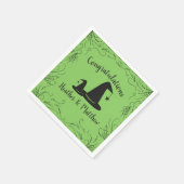 Serviette En Papier Baby shower Casquette sorcière Halloween (Coin)
