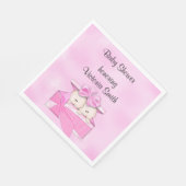 Serviette En Papier Baby shower C'est Twins Girl (Coin)