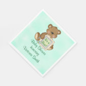 Serviette En Papier Baby shower C'est un garçon Teddy Bear (Coin)