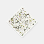 Serviette En Papier Baby shower champignon (Coin)