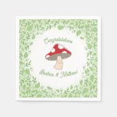 Serviette En Papier Baby shower champignon (Devant)