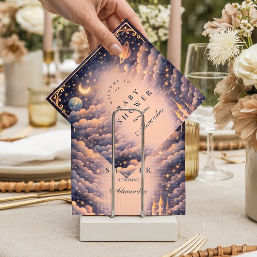 Serviette En Papier Baby Shower Château Spatial