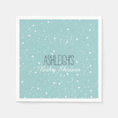 Serviette En Papier Baby shower Ciel des étoiles (Devant)