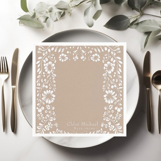 Serviette En Papier baby shower cielto lindo