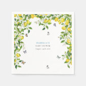 Serviette En Papier Baby shower citron (Devant)
