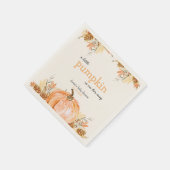 Serviette En Papier Baby shower citrouille (Coin)