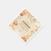 Serviette En Papier Baby shower Citrouille (Coin)