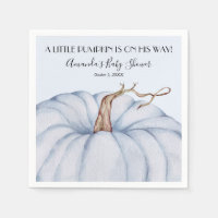 Baby shower Citrouille bleu