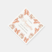 Serviette En Papier Baby shower Citrouille Bow (Coin)