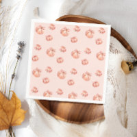 Baby shower citrouille de fille de la cou rose