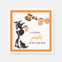 Baby shower Citrouille de sorcière d'Halloween