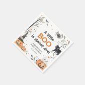 Serviette En Papier Baby shower Citrouille Halloween Little Boo Ghost (Coin)