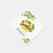 Serviette En Papier Baby shower Citrus citron (Coin)