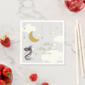 Serviette En Papier Baby shower Cloud Star Moon Budget (En situation)