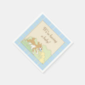 Serviette En Papier Baby shower Cocktail serviettes/Blue Construire un (Coin)