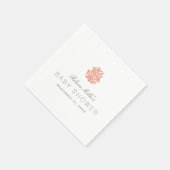 Serviette En Papier Baby shower Coral Reef (Coin)