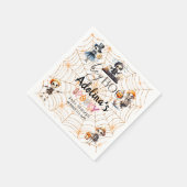 Serviette En Papier Baby shower Costume Halloween Boo Skeletons Éffray (Coin)