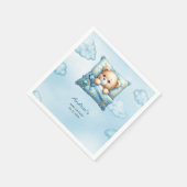 Serviette En Papier Baby shower Coussin Teddy Bear (Coin)