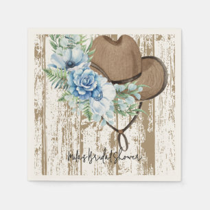 Serviette En Papier baby shower cowgirl