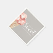 Serviette En Papier Baby shower crème glacée Vous êtes trop sucré (Coin)