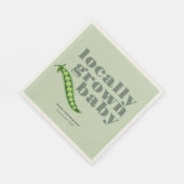 Serviette En Papier Baby shower cultivé localement | SAGE DE BLOCAGE (Coin)