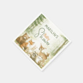 Serviette En Papier Baby Shower Cute Baby Animals (Coin)