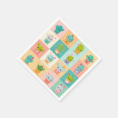 Serviette En Papier Baby shower Cute Cactus Kawaii (Coin)