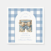Serviette En Papier Baby shower Cute Denim (Devant)