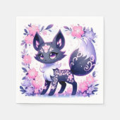 Serviette En Papier Baby shower Cute Pastel Fox (Devant)