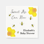 Serviette En Papier Baby shower d'abeilles (Devant)