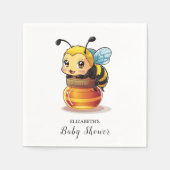Serviette En Papier Baby shower d'abeilles au miel (Devant)