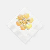 Serviette En Papier Baby shower d'abeilles miel (Coin)