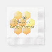 Serviette En Papier Baby shower d'abeilles miel (Devant)