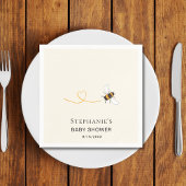 Serviette En Papier Baby shower d'abeilles personnalisé