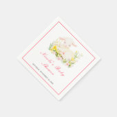 Serviette En Papier Baby shower d'agneau de printemps (Coin)