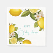 Serviette En Papier baby shower d'agrumes (Devant)