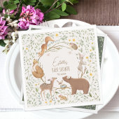 Serviette En Papier Baby shower d'amis de la forêt