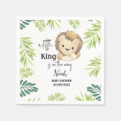 Serviette En Papier baby shower d'animaux safari bébé lion king (Devant)