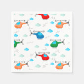 Serviette En Papier Baby shower d'anniversaire d'hélicoptère (Devant)