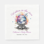 Serviette En Papier Baby shower d'astrologie du cristal céleste (Devant)